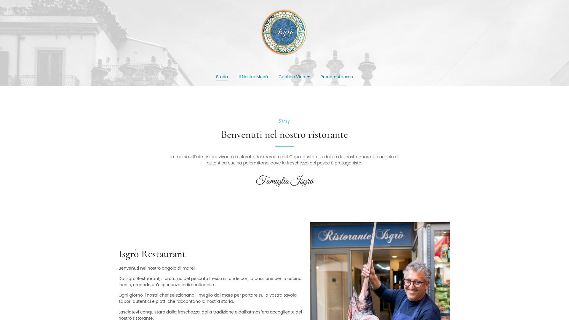 Anteprima del sito Isgrò Restaurant